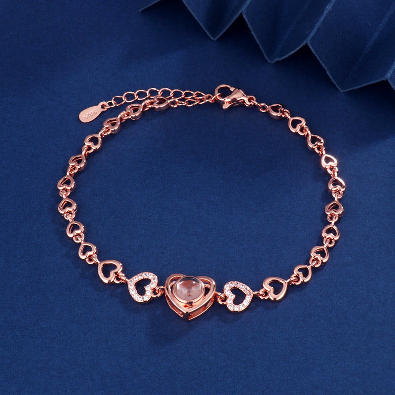 Personalized Love Projection Bracelet