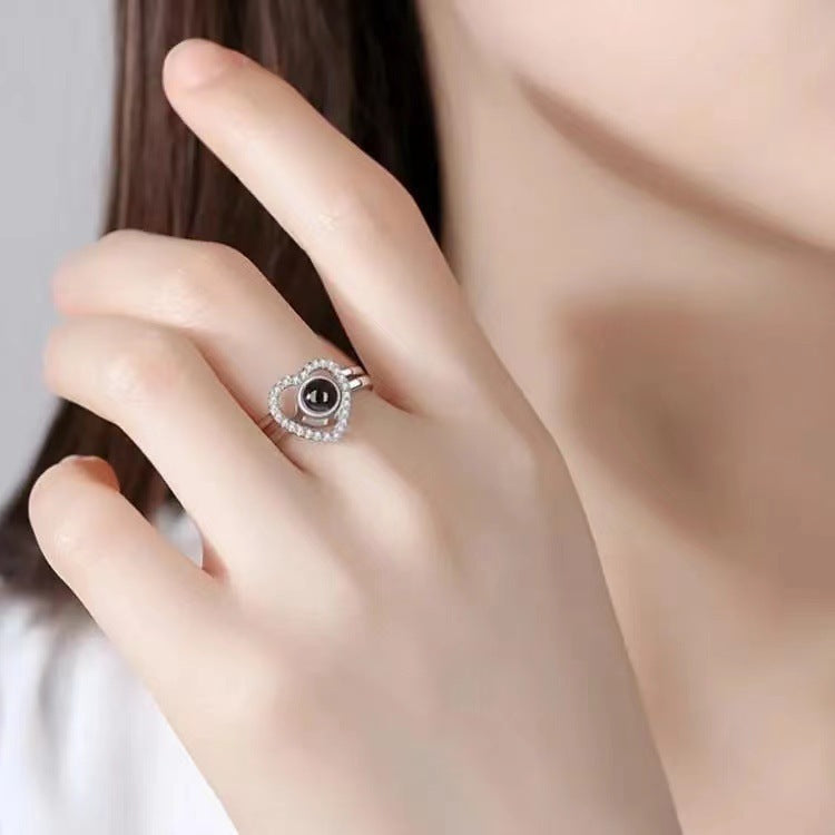 Love Photo Projection Ring