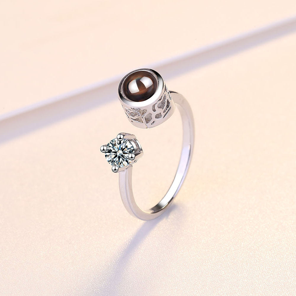 Diamond Photo Projection Ring